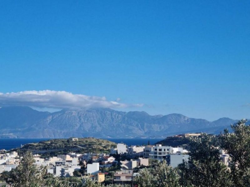 Agios Nikolaos Kreta - Meerblick-Grundstück mit Baugenehmigung in Agios Nikolaos Grundstück kaufen